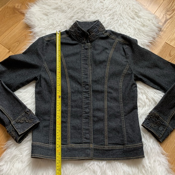 Tristan & Iseut Denim multi black jacket size XS - Picture 5 of 9